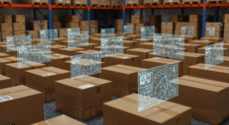 warehouse inventory tracking with digital interface